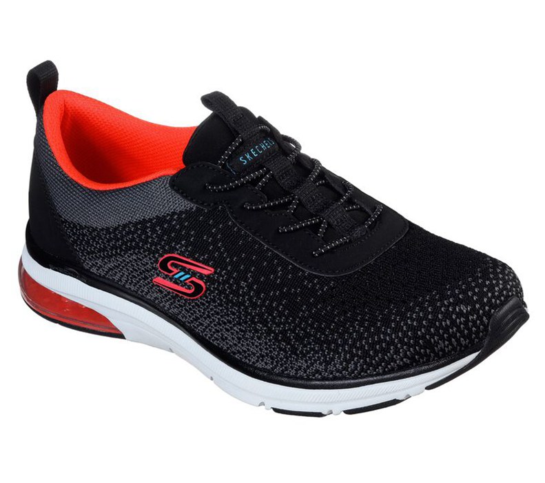 Skechers Relaxed Fit: Skech-Air Edge - Womens Slip On Shoes Black/Coral [AU-SD9751]